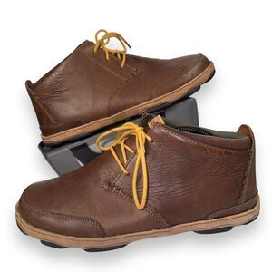 Olukai Kamuela Ankle Casual Chukka Boots Brown Leather Men's 10.5
